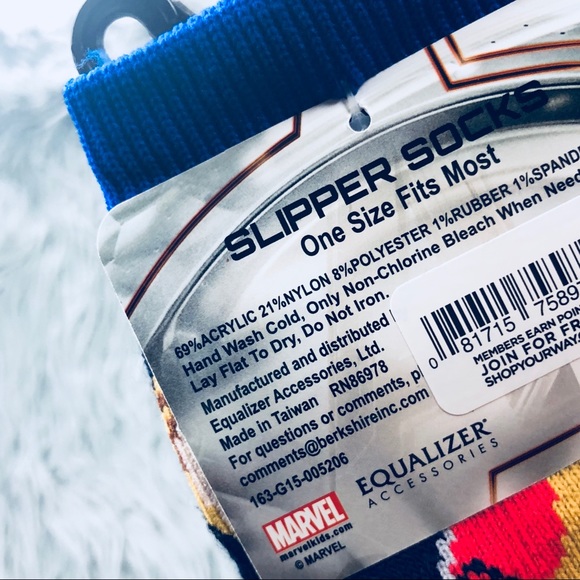 💛 4/$15 Last 1❣ kids Warm OSFM Avengers gripper socks - Picture 4 of 5